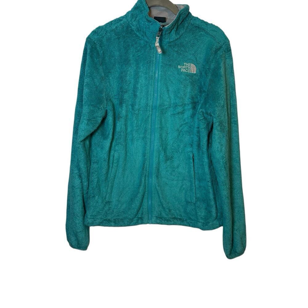 The North Face Osito Fleece Jacket Teal Women’s Small Soft High Loft Full Zip